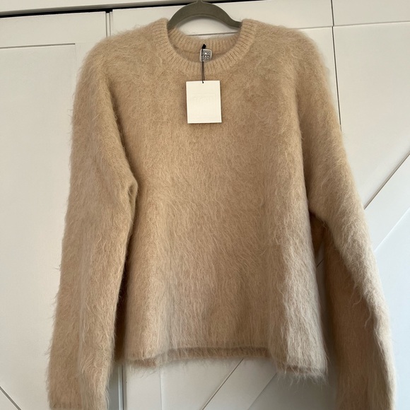 Toteme Boxy alpaca knit sweater size XS/S in Stone color - Picture 1 of 4